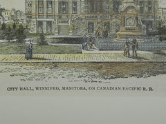 City Hall, Winnipeg, Manitoba, Canada, 1906, Original Plan.