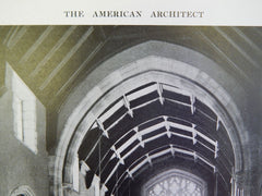 Chancel Screen, St. Mark's Church, Mt. Kisco, NY, 1914, Lithograph.