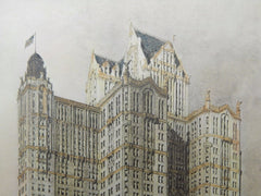 City Investing Co.'s Building, Broadway, New York, NY, 1906, Original Plan. Kimball.