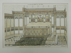 Chancel at St. Mary Le Tower, Ipswich, England, 1882. Somers Clarke, Jr. & J. T. Micklelhwaite