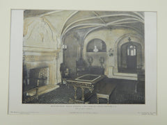 Reception Room, Wetzel Building, New York, 1905. Colored Photograph. Hill & Stout.