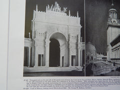 Panama-Pacific International Exhibition,1915 #2, Lithograph.  McKim, Mead, White,and Kelham.
