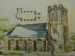 Chapel, Lake Waccubuc, NY, 1906, Original Plan. Upjohn.