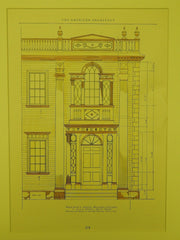South Front, President's House, Williams College, Williamstown, MA, 1926, Original Plan. Cram & Ferguson.