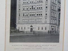 Building for Thomas Cusack Co., Broadway&5th Ave, New York, NY, 1919, Lithograph.