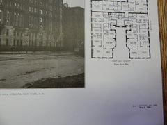Manhassett Apartment House,Broadway,108/109th Sts.,NY,1905 Llithograph. Wolf, Janes, & Leo.