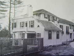 House of Samuel Cabot, ESQ., Canton, MA,1905,Lithograph. Winslow & Bigelow.