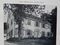 House of Harold S. Graham Englewood, NJ, Lithograph,1926. R.C. Hunter & Bros.