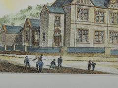School Board Schools, Batley, West Yorkshire, England, 1880, Original Plan. Walter Hanstock.