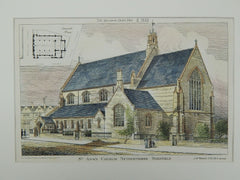 St. Ann's Church, Netherthorpe, Sheffield, England, 1882. J. D. Webster. Original