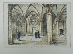 Lady Chapel at St. Mary Overie, Southwark, England, 1882. Charles A. Irwin. Original