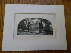 House of Henry S. Howe,ESQ., Longwood,MA, 1904,Lithograph. Peabody.
