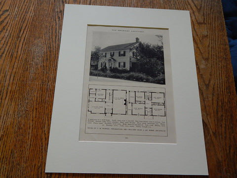 House of CM Warner, Indianapolis, IND, Lithograph,1926. William Osler & Lee Burns.