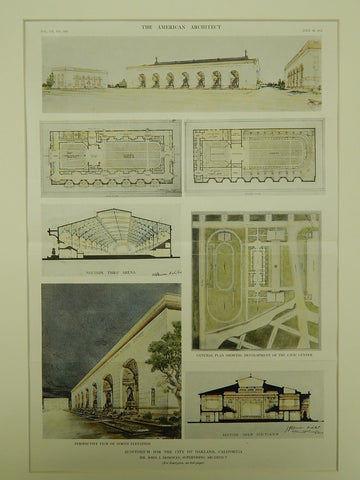 Auditorium for the City of Oakland, California, 1912. John J. Donovan