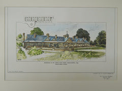 Almshouses on the Ashton Court Estate, Somersetshire, England, 1904. Edward Gabriel.