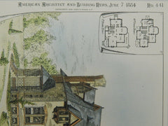 Parsonage for the South Congregational Society in Middletown CT, 1884. J. D. Sibley & Son