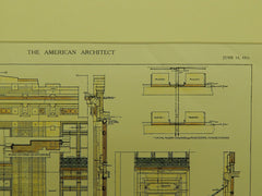 Administration Building at the Ford Motor Co. in Detroit MI, 1911. Albert Kahn. Original