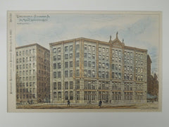 Warehouses for Messrs. Arbuckles & Co., Pittsburgh, PA, 1882. W. S. Fraser.