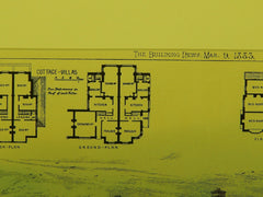 Residences and Parsonage, Crowborough, Sussex, England, 1883. Satchell & Edwards