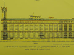 Factory for Messrs. Brewster & Co., Queensboro Bridge Plaza NY, 1911. Stephenson & Wheeler