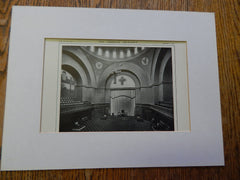 Commandery Room Looking East, Masonic Temple, San Francisco, CA, 1914. Bliss & Faville.