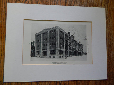 Globe Warehouse, Albany, NY, 1918. Fuller & Robinson.