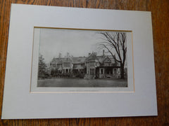 Lawn Front, House of J. J. Albright, Buffalo, NY, 1906. Green & Wicks.