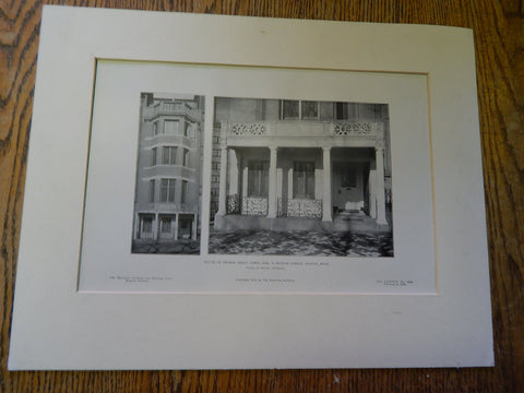 House of George Abbot James, ESQ.,52 Beacon St.,Boston, MA, 1905,Litho. Sturgis & Barton.