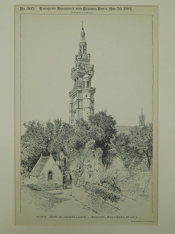 Notre Dame de Croatz-Batz in Roscoff, Finisterre, France, 1891.