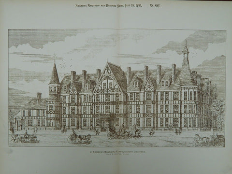 St. Andrew's Boarding Establishment in Droitwich, England, 1891.  John R. Nichols