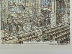 St. Mary's Church in Hammersmith, London, England, 1882. Arthur Baker