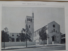 First Congregational Church, Glendale CA, 1926. Carleton Monroe Winslow
