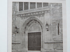 Main Entrance, Chapel Of The Cross, Chapel Hill NC, 1926. Hobart Upjohn