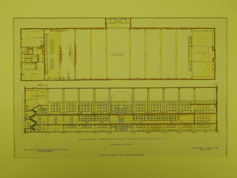 Administration Building of the Geo. N. Pierce Co. in Buffalo NY, 1907. George Cary