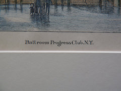Progress Club; Dining, Drawing Room, Ballroom, New York, 1890, Original Plan