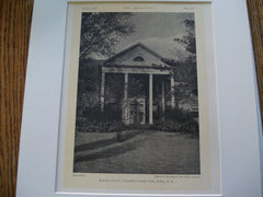 Entrance Portico, Yountakah Country Club , Nutley, NJ, 1927, Clifford C. Wendehack