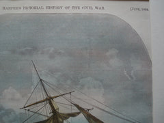 Scene of the Destruction of the Alabama , 1864, n/a