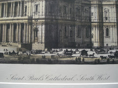 Saint Paul's Cathedral from the South West, London, England, UK, 1886, Unknown