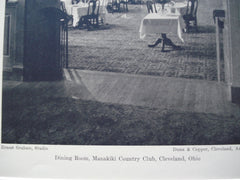 Dining Room, Manakiki Country Club , Cleveland, OH, 1930, Dunn and Copper