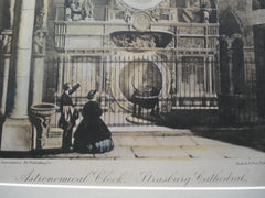 Sketch of Astronomical Clock in the Strasbourg Cathedral , Strasbourg, France, EUR, 1886, Unknown