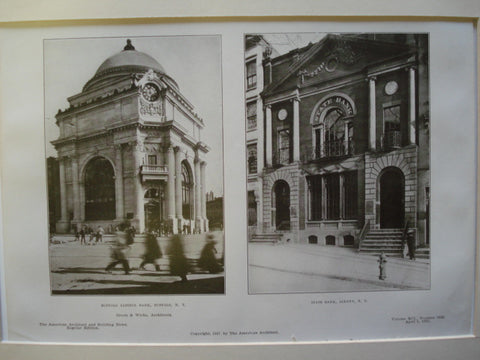 Buffalo Savings Bank & the State Bank, Albany, NY, 1907, Green & Wicks