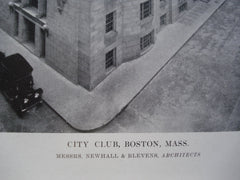 City Club, Boston, MA, 1915, Messrs. Newhall & Blevens