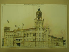 Back of the Central Armory , Cleveland, OH, 1895, Lehman & Schmitt