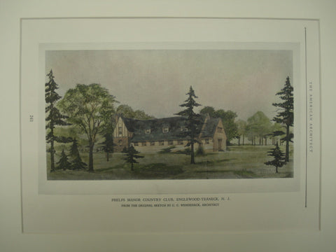 Phelps Manor Country Club , Englewood-Teaneck, NJ, 1926, C. C. Wendehack