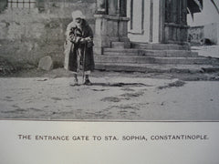 Entrance Gate to Sta. Sophia, Constantinople, 1901, Unknown