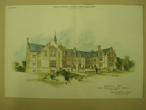 State Normal School , Jamaica, NY, 1895, Unknown