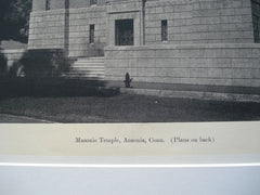 Masonic Temple , Ansonia, CT, 1927, Douglas Orr