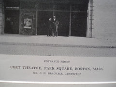 Cort Theatre on Park Square , Boston, MA, 1915, Mr. C.H. Blackall
