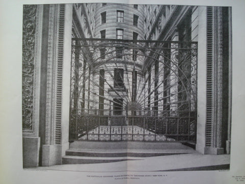 Portcullis: Exchange: Place Entrance to Exchange Court, New York, NY, 1901, Clinton & Russell