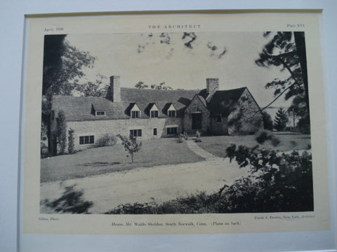 Waldo Sheldon House , South Norwalk, CT, 1926, Frank J. Forster